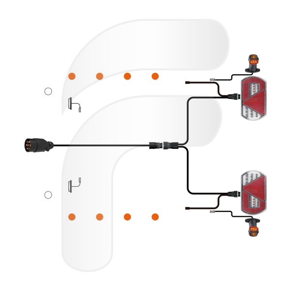 TRAILER KIT WITH WIDTH POSITION LIGHTS